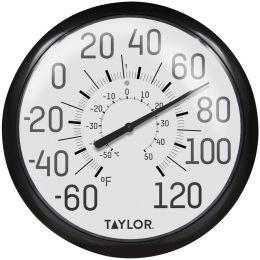 Taylor Precision Products 6700 13.25-Inch Big and Bold Dial Outdoor Thermometer