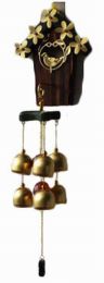 Indoor/Outdoor Decor Bronze Wind Chimes Wind Bells with 6 Bells, Style F