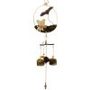 Pastoral style Cute Dog Wind Chimes Wind Bell 3 bells