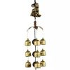 Chinese style Good Luck Wind Chimes Wind Bell 9 Copper Bells, O