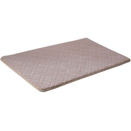 Absorbent Non-slip Door Mat Entry Mats Doormat Floor Carpet Rug, Rhombus, Beige