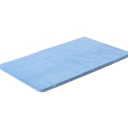 Absorbent Non-slip Door Mat Entry Mats Doormat Floor Carpet Rug, Light Blue
