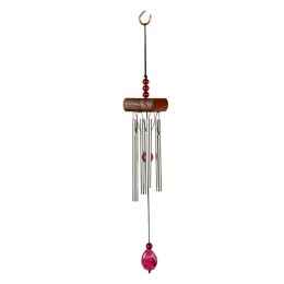 Cute And Fashionable Mini Wind Chime With Pink Beads (L: 27CM)