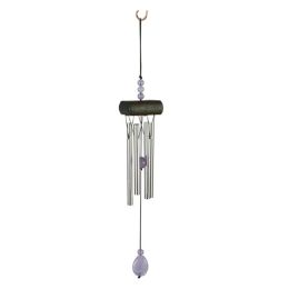 Cute And Fashionable Mini Wind Chime With Purple Beads (L: 27CM)