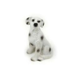 Set of 3 Spotty Dogs Figurines for Pot Plant, Plant Decor
