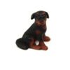 Set of 3 Pretty Lovely Mini Cool Rottweiler Figurines for Pot Plant